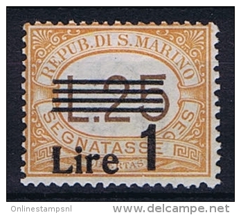 San Marino: Sa 52 , Mi  61,  1936  MNH/**, Postage Due, Segnatasse - Segnatasse