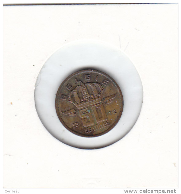 50 CENTIMES Bronze Baudouin I 1972 FL - 50 Cent