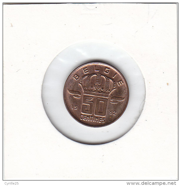 50 CENTIMES Bronze Baudouin I 1982 FL - 50 Centimes