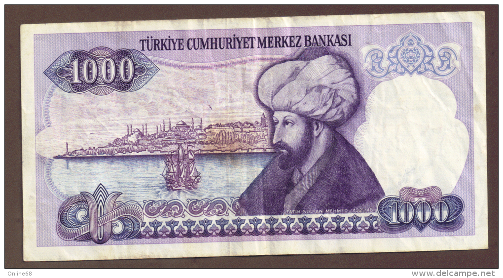 TURQUIE 1000 LIRA L.1970  SERIE F - Turchia