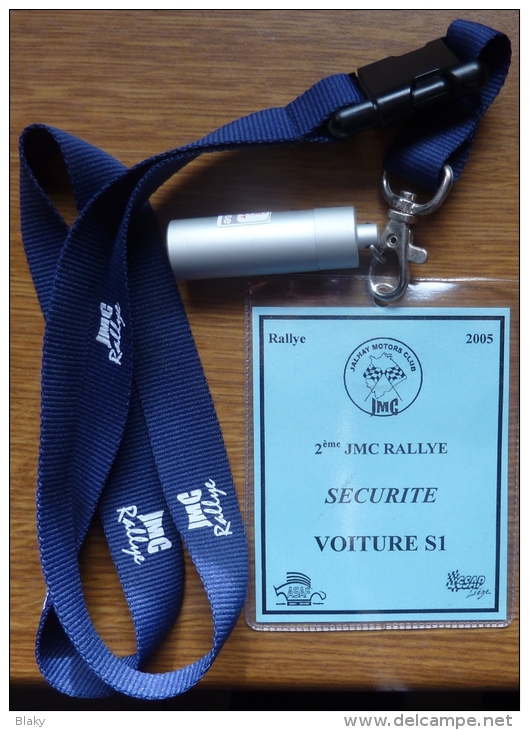 2005-RALLYE JALHAY-PASS VOITURE SECURITY-EN SUS BOITIER ALU POUR BOUCHON OREILLE-NEUF. - Automobilismo - F1