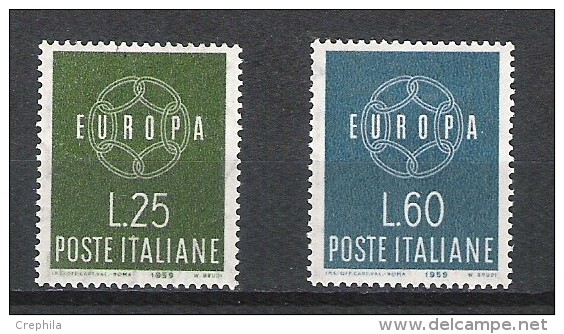 Italie - 1955 - Y&T 804/5 - Neuf * - Other & Unclassified