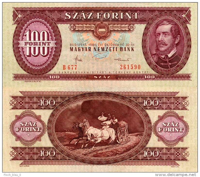 Banknote 100 Forint 1984 Ungarn Hungary Magyarorszag HUF Geldschein Bank Note Money Geld Hungarian - Ungheria