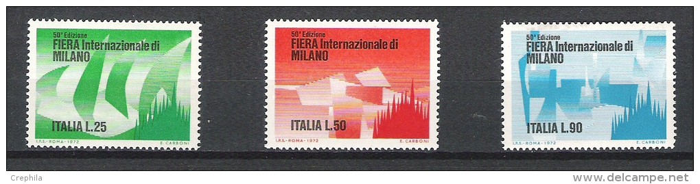 Italie - 1972 - Y&T 1096/8 - Neuf ** - Andere & Zonder Classificatie