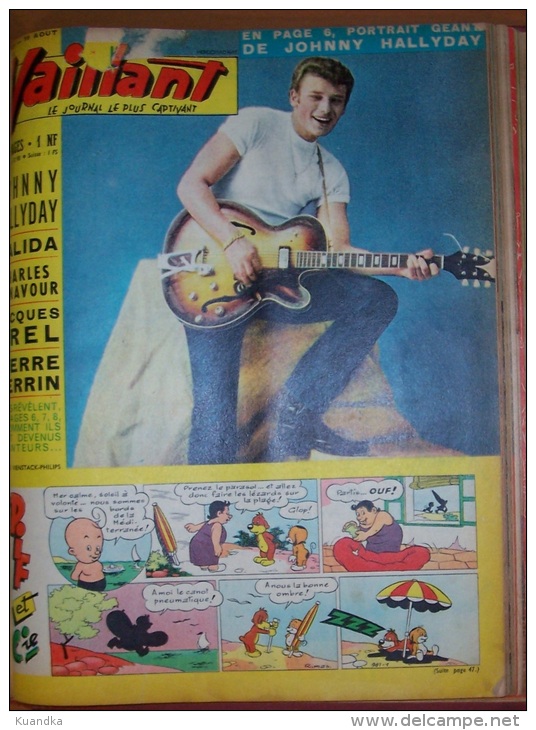 1962 Vaillant Le Journal le plus Captivant No 889-902,Album Relie, Bound Album, Album Rilegato