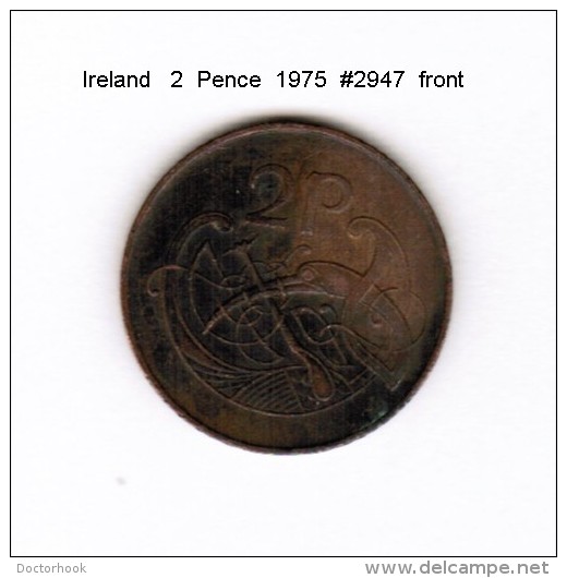 IRELAND    2  PENCE  1975  (KM # 21) - Irland