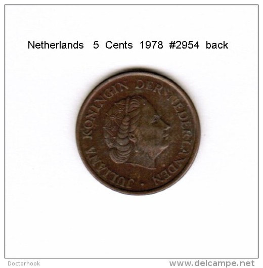 NETHERLANDS   5  CENTS  1978  (KM # 181) - 1948-1980 : Juliana