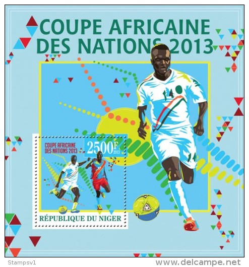 Niger. 2013 African Cup Of Nations 2013.   Sheet Of 4v + Bl. (310) - Fußball-Afrikameisterschaft