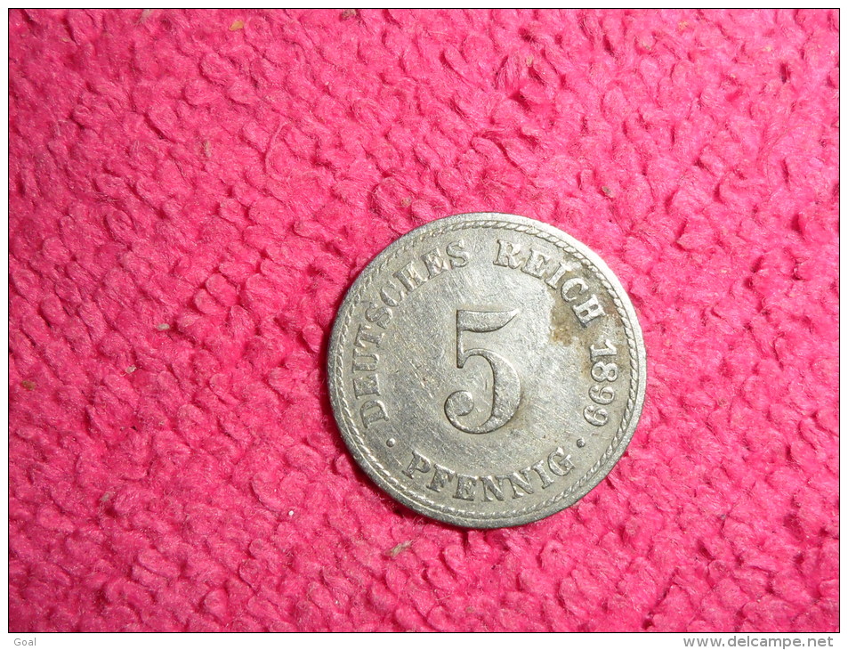 LOT De Deux Monnaies/ 5 Et 10 Pfeninng/ 1899 Et 1900G / TTB+( 4 Photos) - 10 Pfennig
