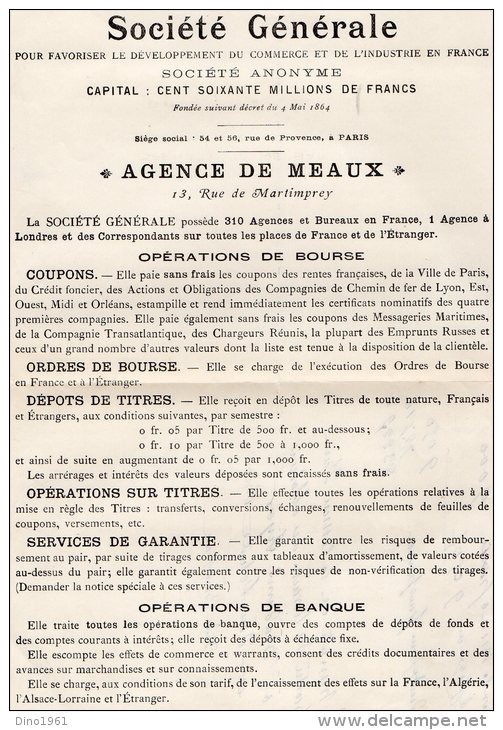 VP131 - MEAUX -  Affiche De La Société Général / Agence De MEAUX - Manifesti