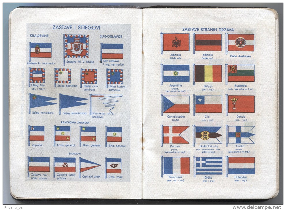 Kingdom Of Yugoslavia - JADRANSKA STRAŽA / Adriatic Guard, Pocket Calendar, 1941. - Petit Format : 1941-60