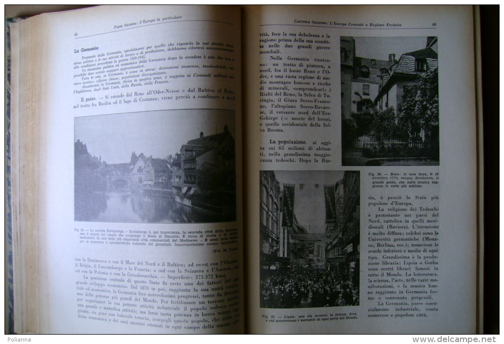 PBX/1 Vanni ELEMENTI DI GEOGRAFIA I°- II°- III° Vol. Signorelli 1938-52/Robbiate Sull´Adda/Siena/Cagliari/ Sudan/Somalia - Histoire, Philosophie Et Géographie