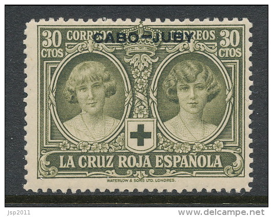 Cabo Juby 1926, Edifil # 33. Pro Cruz Roja, MH (*) - Cabo Juby