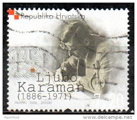 CROATIA 2006 - 7k.20 - Ljubo Karaman (art Historian) (120th Birth Anniv)   FU - Croatie