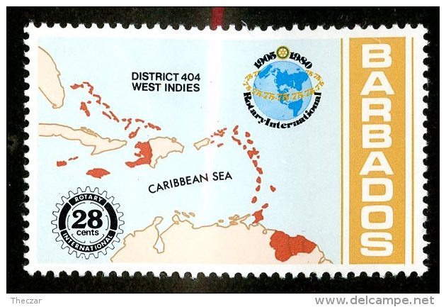 1836x)  Barbados 1980 - Sc # 525  Mnh**  ( Catalogue $.25) - Barbados (1966-...)