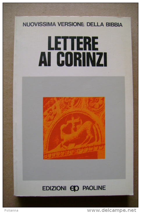 PBX/27 Rossano LETTERE AI CORINZI Ed.Paoline 1977/Bibbia - Religion