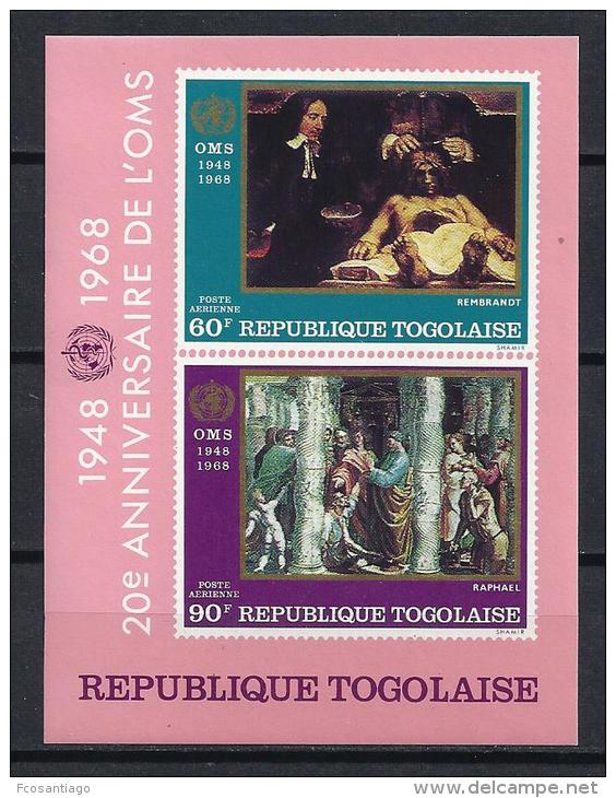 PINTURA/REMBRANDT - TOGO 1968 - Yvert #H31 - MNH ** - Rembrandt