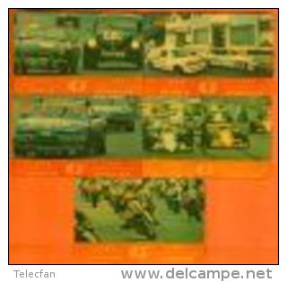 MACAU MACAO SET 4 CARDS CARTES GRAND PRIX MACAU CAR RACE MOTO RACE 1989 GPT N° 2MACN....ANCIENNE CARTE - Macao