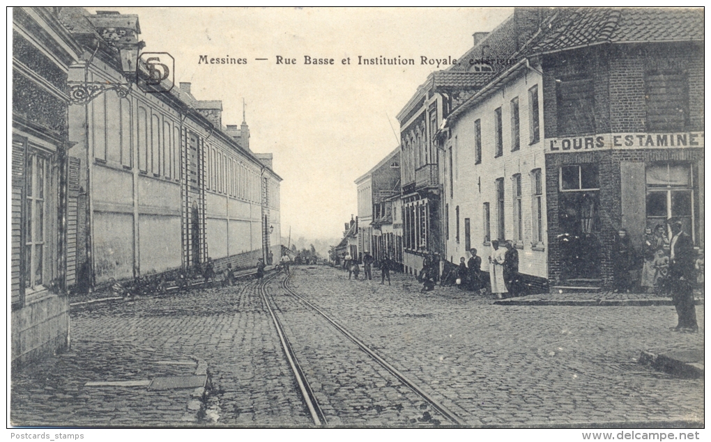 Belgien, Messines, Rue Basse Et Institution Royals, Feldpost 1915 - Mesen