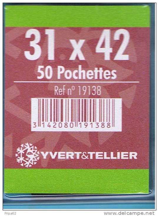 50 Pochettes Double Soudure Fond Noir 31x42mm - Enveloppes Transparentes