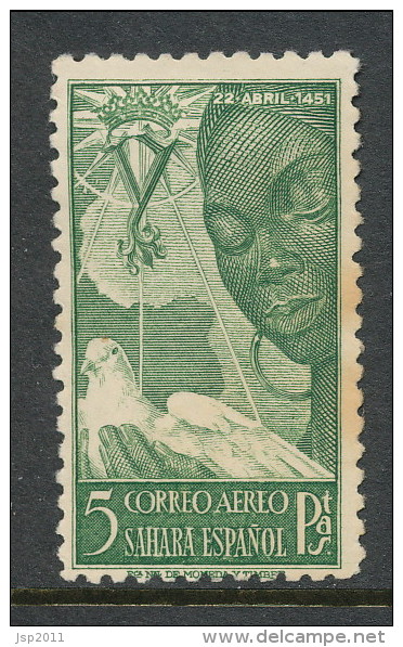 Spanish Sahara 1951, Edifil # 87. Centenario Del Nacimiento De Isabel La Catolica, MH (*) - Sahara Espagnol