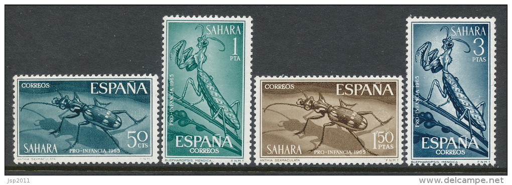 Spanish Sahara 1965, Edifil # 242-245. Pro Infancia, MNH (**) - Sahara Espagnol