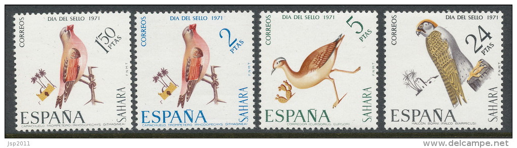 Spanish Sahara 1971, Edifil # 293-296. Dia Del Sello, MNH (**) - Sahara Spagnolo