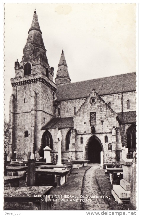 RP Postcard St Machar's Cathedral Aberdeen South Tower & Porch Aberdeenshire - Aberdeenshire