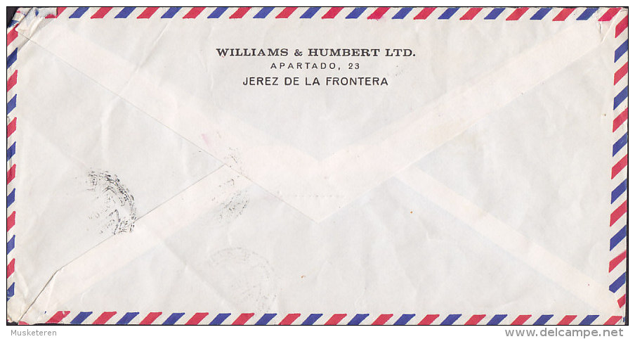 Spain Airmail EXPRESS Por Avion WILLIAMS & HUMBERT Ltd., JEREZ DE LA FRONTERA 1982 Cover King Juan Carlos Stamps - Briefe U. Dokumente