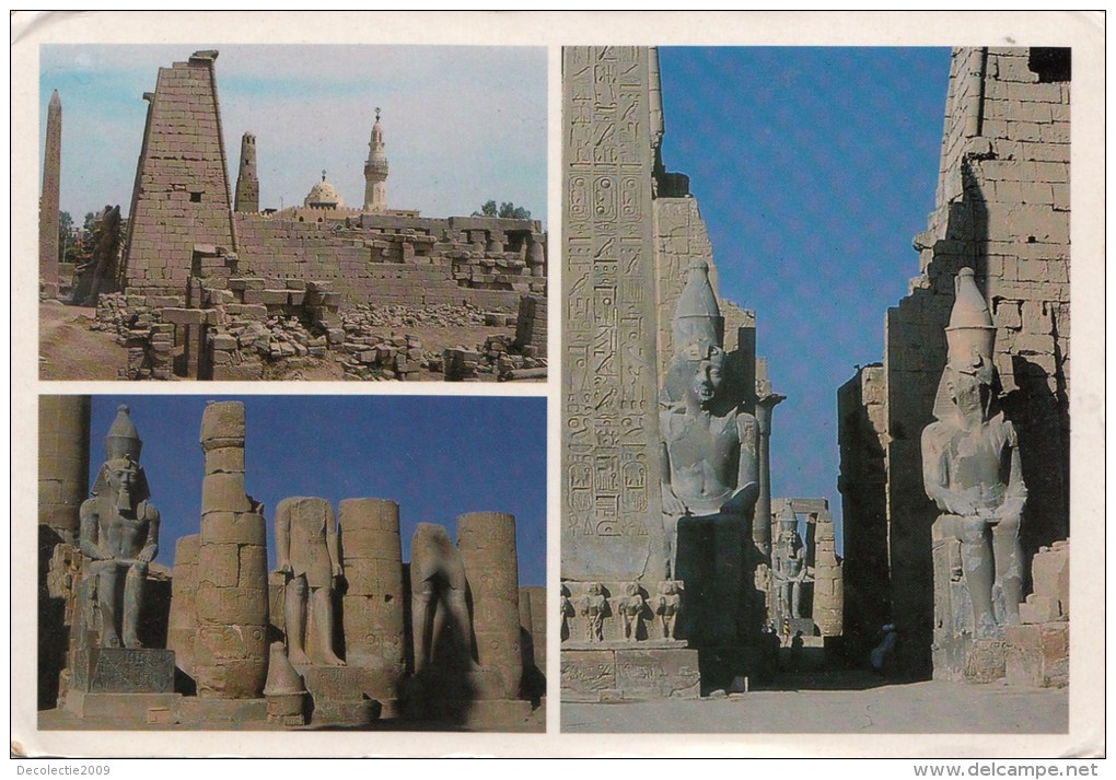 ZS42471 Temple Of Lixor Colosses Of Ramses II   2  Scans - Louxor