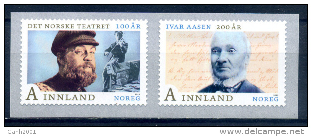 Norway 2013 Noruega / National Year Of Language &amp; Norwegian Theatre Centenary MNH / Ib36 30-2 - Nuevos