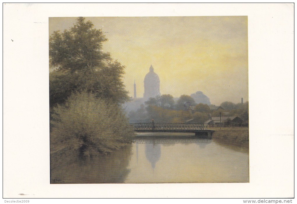 ZS42656 The Canal Mornin Effect Indianapolis Museum Of Art     2   Scans - Indianapolis