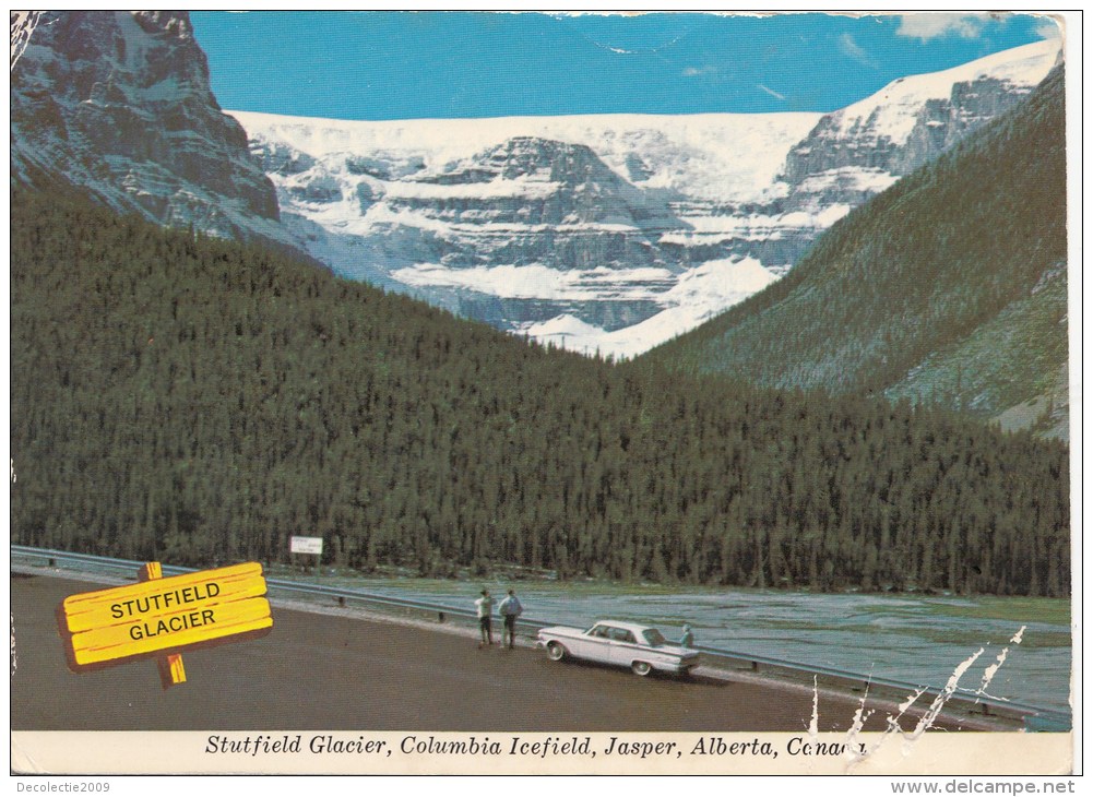 ZS42675 Columbia Icefield Jasper  Car Voiture  Stutfield Galcier   2   Scans - Jasper