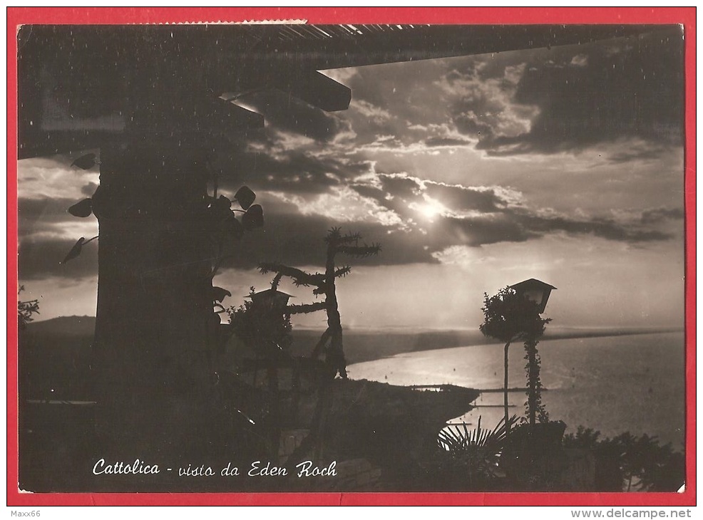 CARTOLINA VG ITALIA - CATTOLICA (RN)  - Vista Da Eden Rock - 10 X 15 - VIAGGIATA ESPRESSO ESPRESSO 1954 - Rimini