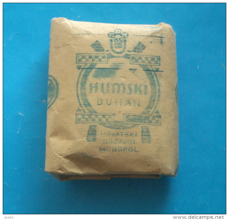 WW2 CROATIA (NDH) - HUMSKI DUHAN - Original Packaging, Unopened Box With 20. Gr. Of Tobacco * Tabak Tabac Tabacco Tabaco - Schnupftabakdosen (leer)