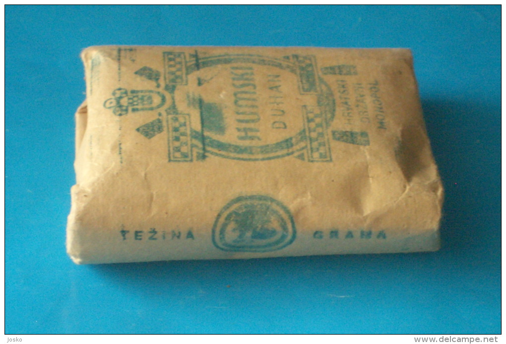 WW2 CROATIA (NDH) - HUMSKI DUHAN - Original Packaging, Unopened Box With 20. Gr. Of Tobacco * Tabak Tabac Tabacco Tabaco - Empty Tobacco Boxes