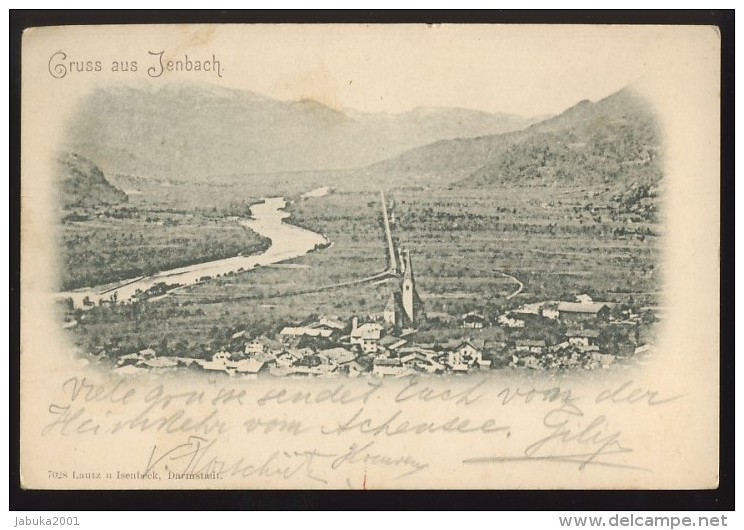 AUSTRIA JENBACH OLD POSTCARD 1899 - Jenbach