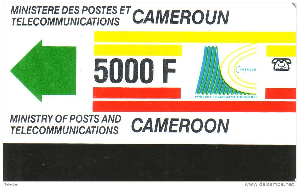 CAMEROUN  TELEPHONE EMS COURSE 5000F UT RARE - Cameroon