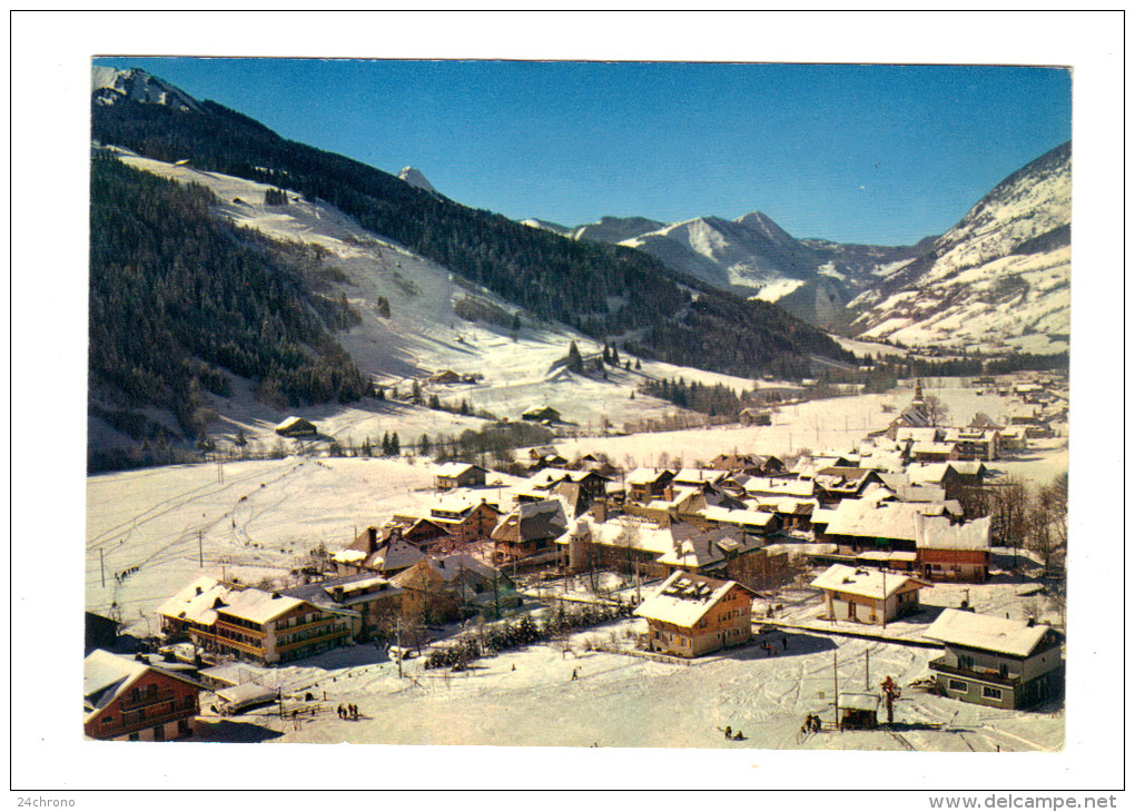 La Chapelle D´ Abondance: Depuis Les Pistes Des Rappes, Vue Generale, Au Fond, Pistes Du Clos Baron (13-3726) - La Chapelle-d'Abondance