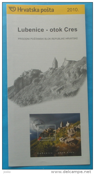 LUBENICE - ISLAND CRES 2010.  - Croatia Post Postage Stamp Prospectus - Unclassified