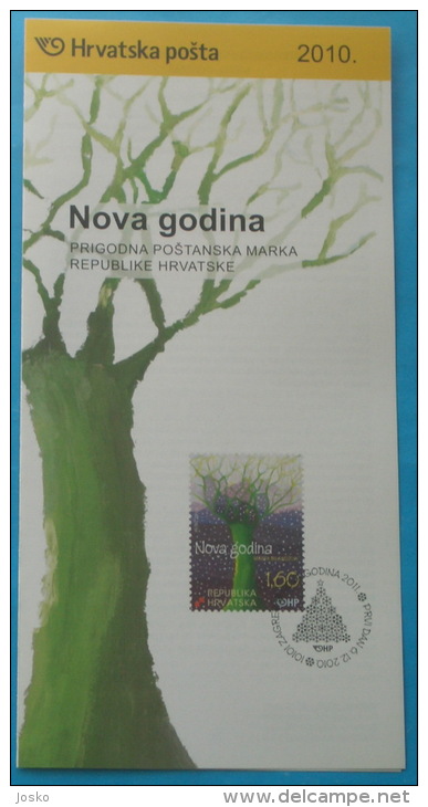 NOVA GODINA 2010. - Croatia Post Postage Stamp Prospectus * New Year Nouvelles Années Neues Jahr Nuovi Anni Nuevos Año - New Year