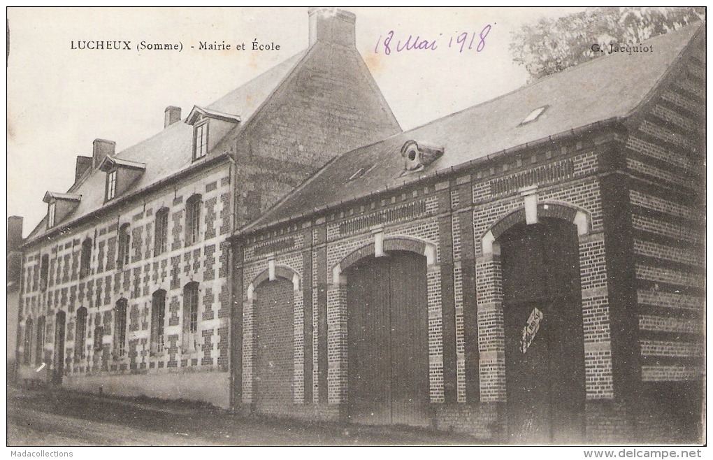 Lucheux (80. Somme) Mairie Et école - Lucheux