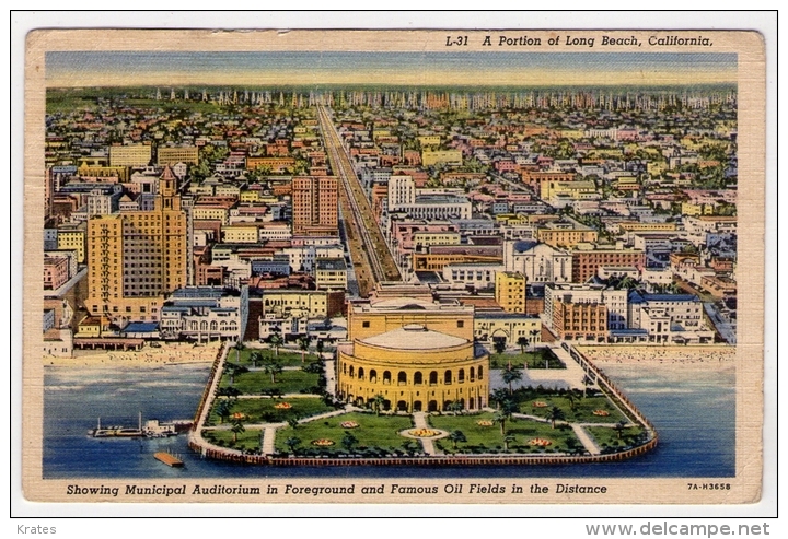 Postcard - Long Beach, California    (11832) - Long Beach