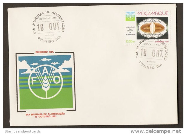 Mozambique Jour Mondiale De L´Alimentation FAO 1981 FDC Moçambique World Food Day 1981 FDC - ACF - Aktion Gegen Den Hunger