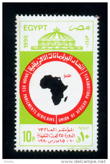 EGYPT / 1990 / AFRICAN PARLIAMENTARY UNION CONFERENCE / MAP / MNH / VF - Ongebruikt