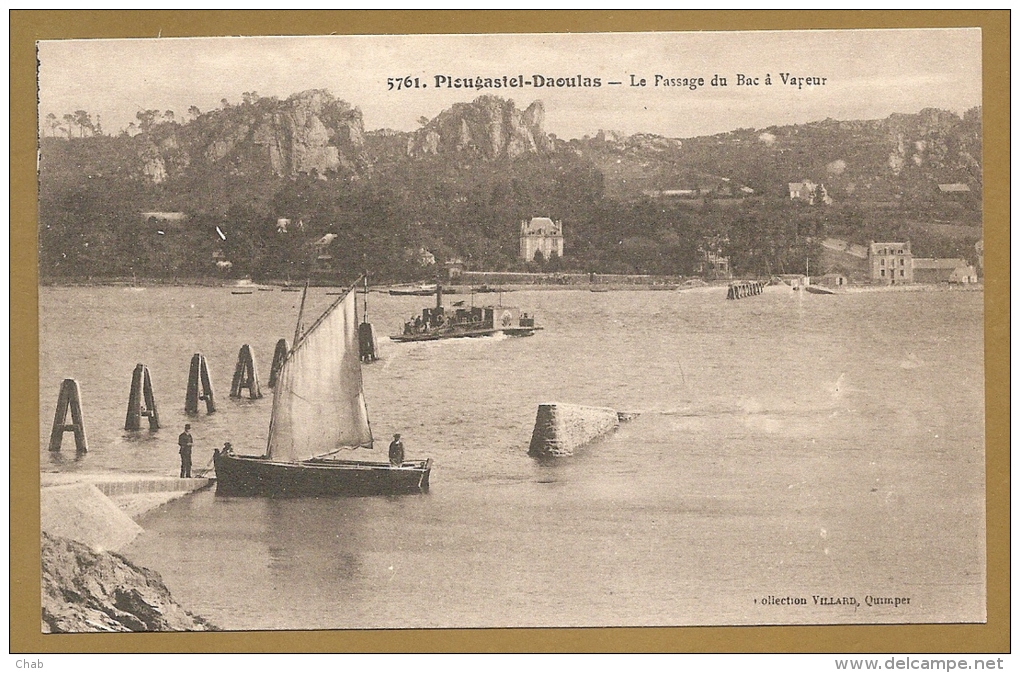 5761. PLOUGASTEL-DAOULAS -- Le Passage Du Bac à Vapeur - BACS - BATEAUX - Plougastel-Daoulas