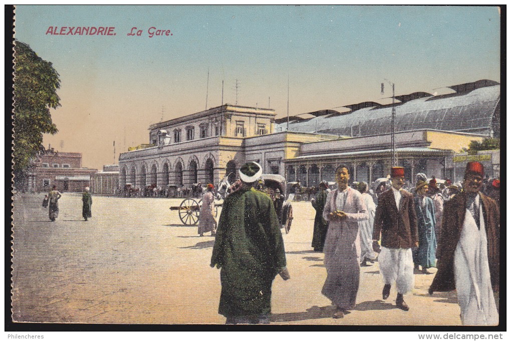 CPA - (Egypte) Alexandrie - La Gare - Alexandria