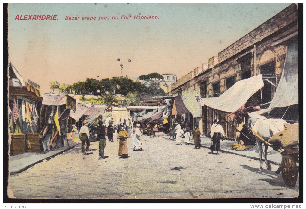 CPA - (Egypte) Alexandrie - Bazar Arabe Pres Du Fort Napoléon - Alexandrië