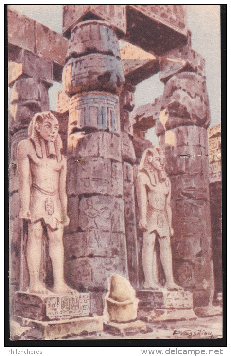 CPA - (Egypte) Luxor - Statues Of Ramses In The Amun Temple - Luxor