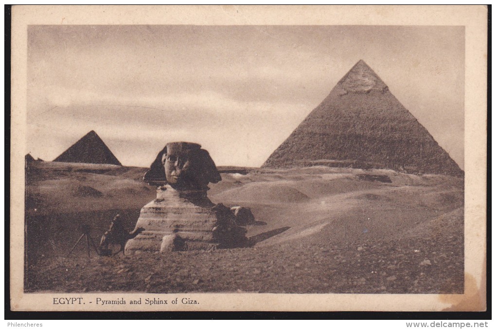 CPA - (Egypte) Pyramids And Sphinx Of Giza - Sphynx